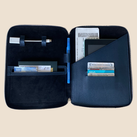 London Tech Case - Porta Tablet de piel